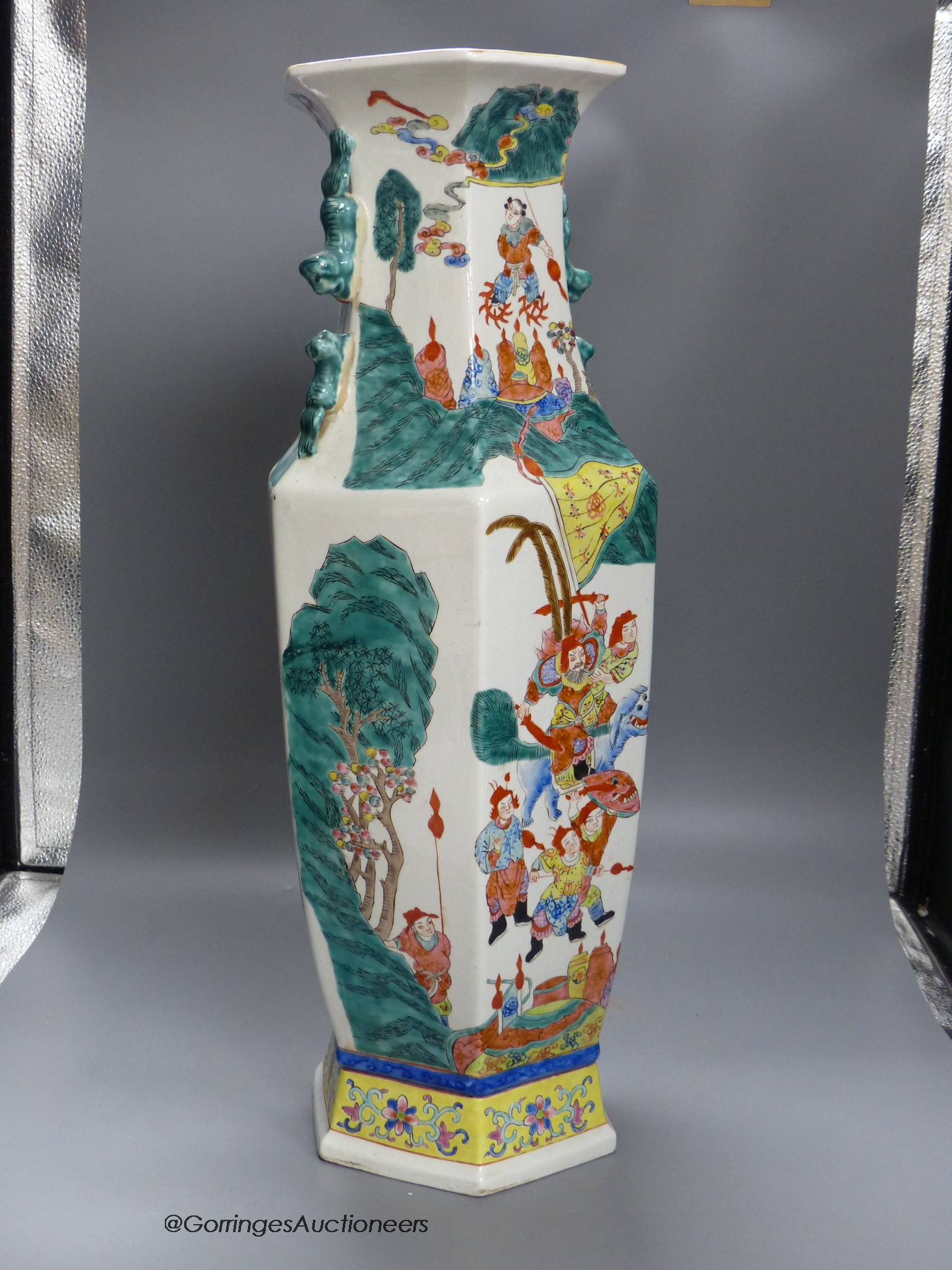 A large Chinese famille rose vase, 60cm high